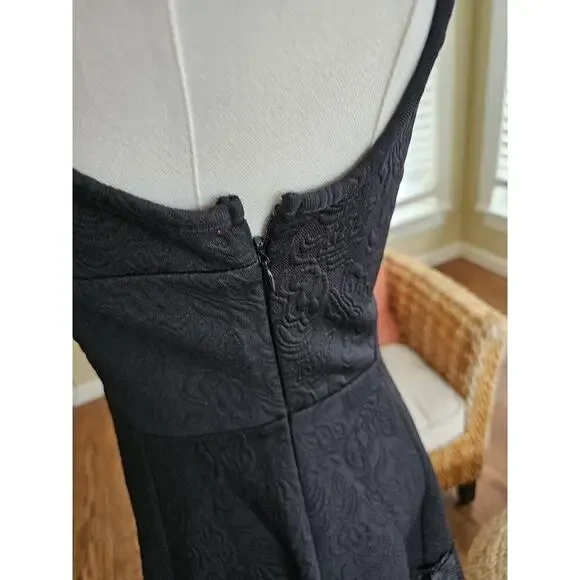 Express Mesh Sleeveless Swing Dress Women’s Size 4 NWT Punk Goth Floral Emo - Picture 6 of 11